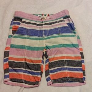 Old navy boys striped shorts with drawstring summer shorts size large 10-12